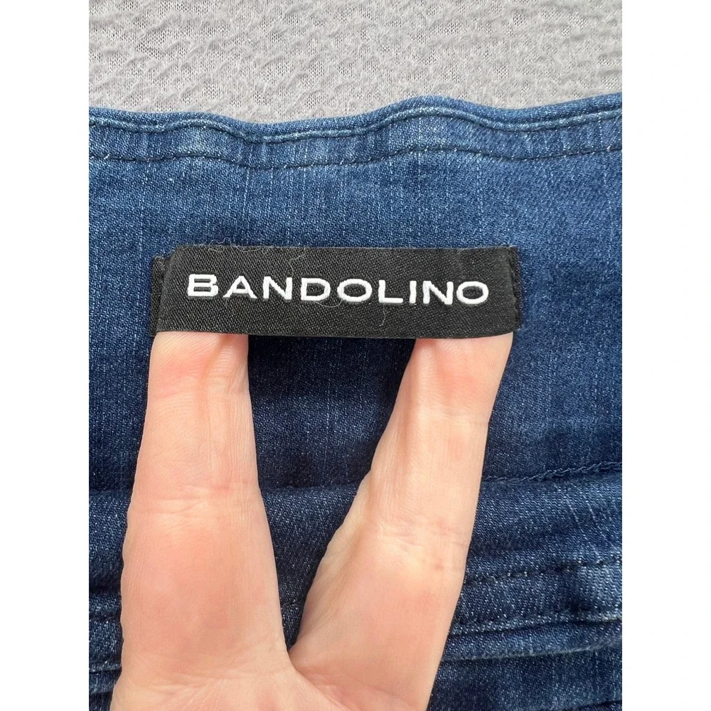 Bandolino Jeans Theadora Tummy Toner Pull On Straight Leg Blue Medium Wash 16W - Picture 3 of 13